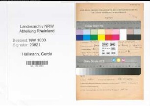 Entnazifizierung Gerda Hallmann, geb. 12.04.1908 (Lehrerin)