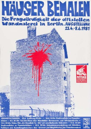 Plakat: Ausstellung "Häuser bemalen"