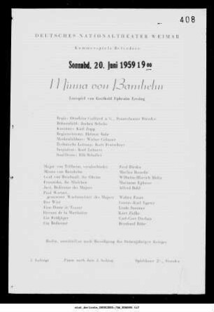 Minna von Barnhelm