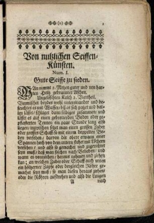 Von nutzlichen Seiffen-Künsten.