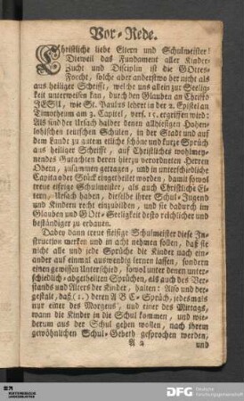 Vor-Rede.
