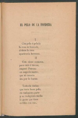 El pelo de la fondera