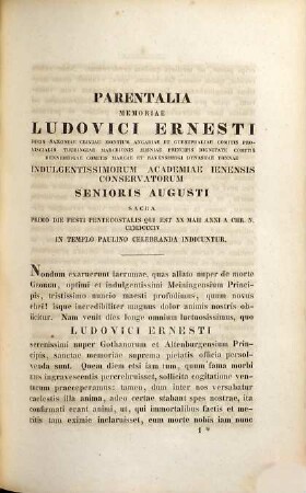 Henr. Car. Abr. Eichstadii Opuscula oratoria : orationes memoriae elogia ; quorum duo ined. Schilleri et Ludenii memoriae dicata