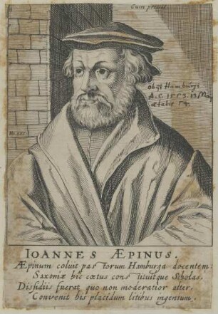 Bildnis des Ioannes Aepinus