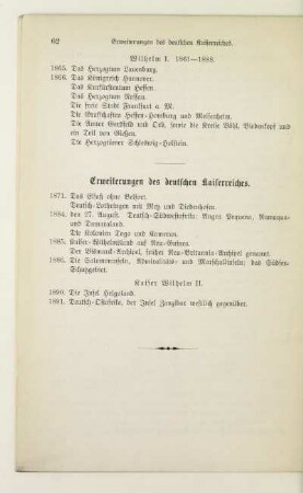 Erweiterungen des deutschen Kaiserreichs