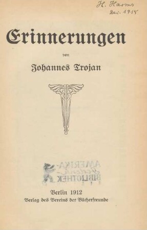 Erinnerungen