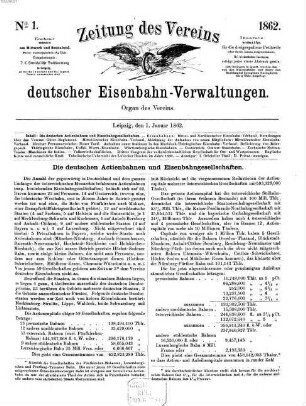 Zeitung des Vereins Deutscher Eisenbahnverwaltungen : Organ d. Vereins, 2. 1862