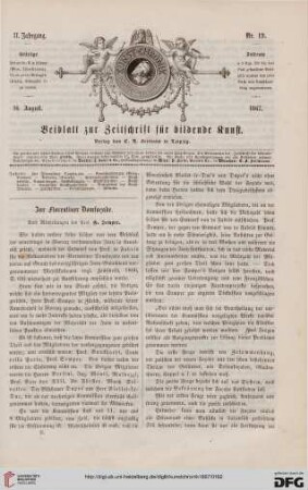 Heft 19 (16. August 1867)