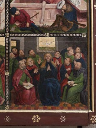 Passionsaltar — Passion und Auferstehung Christi — Rechter Flügel: Nach der Kreuzigung — Pfingsten