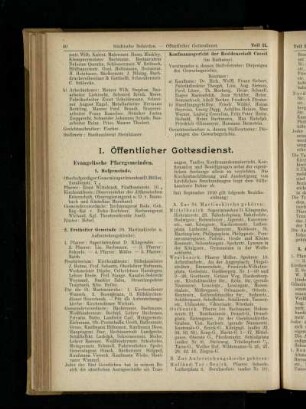Öffentlicher Gottesdienst
