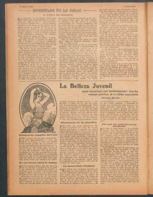 La Belleza Juvenil : puede conservarse casi indefinidamente! Lean los consejos prácticos de la célebre especialista
