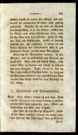 7. Electricität und Donnerwetter