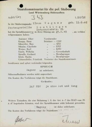 Wagner, Klara