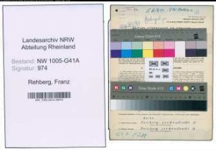 Entnazifizierung Franz Rehberg , geb. 03.09.1901 (Polizist)