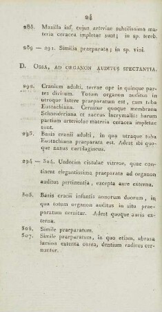 D. Ossa Ad Oranon Autius Spectantia