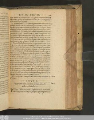 In Caput V. Quo quaeritur, an idem sit in seipso, & an locus sit in loco.