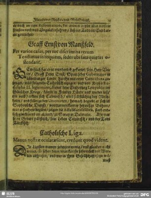 Graff Ernst von Manßfeld