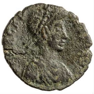 Münze, Aes 4, 404 - 408 n. Chr.