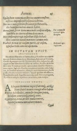 In Octavam Epist. Argumentum.