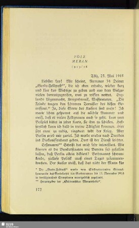 Tölz, Meran, 1915/16