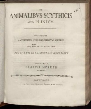 De animalibvs Scythicis apvd Plinivm
