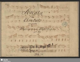 Sonatas - Mus.3450-T-1 : cemb