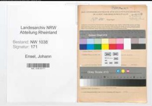 Entnazifizierung Johann Ensel , geb. 10.06.1901 (Angestellter)