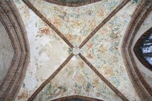 Gewölbebilder mit Drolerien, Ranken- und Laubwerk — Vögel, Ranken- und Laubwerk