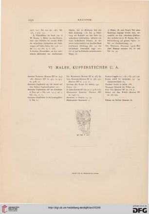 VI: Maler, Kupferstecher u.a.