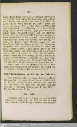 Eine Wanderung zum Gerberthore hinaus