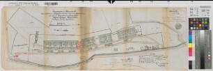 Förde (Lennestadt) Lageplan des neuen Sprenggelatinegebäudes der Siegener Dynamitfabrik AG 1885 1 : 500 34 x 96 kol. Zeichnung Regierung Arnsberg Nr. 1261