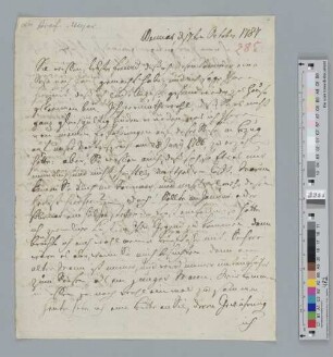Brief an Friedrich Ludwig Wilhelm Meyer