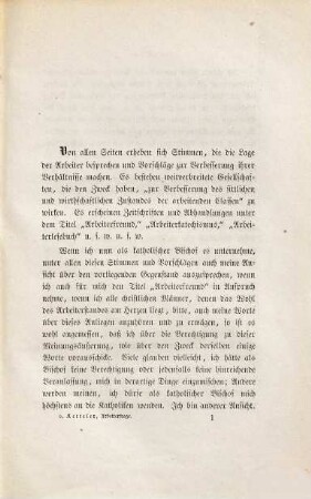 Die Arbeiterfrage und das Christenthum