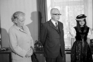 St. Blasien: Rathaus; Empfang durch Bürgermeister Gießler und Gruppe