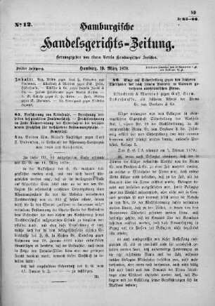 No. 12. 19. März 1870