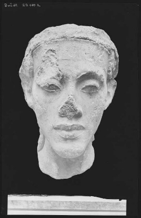 Berlin. Staatliche Museen, Ägyptisches Museum, Gipsmodellkopf Amenophis IV.