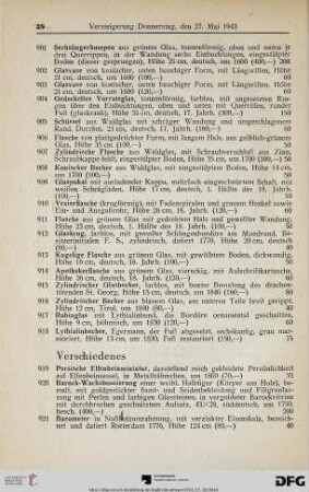 Verschiedenes (Nr. 919-930)