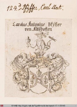 Wappen des Carl Anton Pfyffer von Altishoffen