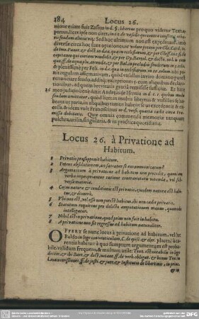 Locus 26. à Privatione ad Habitum
