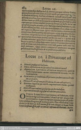 Locus 26. à Privatione ad Habitum