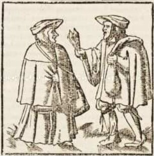 Aussätziger mit Klapper - aus Münster/Cosmographia