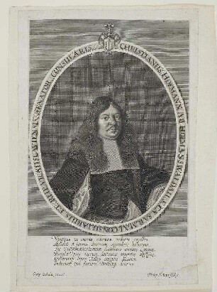 Bildnis von Christian Hofmann von Hofmannswaldau (1617-1679)