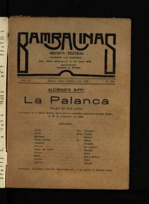 La palanca : drama en dos actos