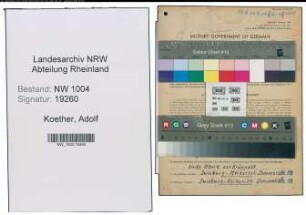 Entnazifizierung Adolf Koether , geb. 25.05.1897 (Angestellter)