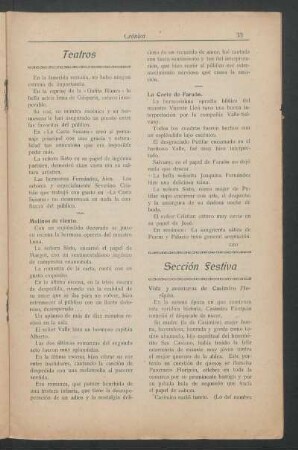 Teatros : Molinos de viento. [y] La Corte de Faraón.