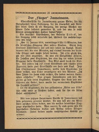 28-34, Der "Flieger" Immelmann