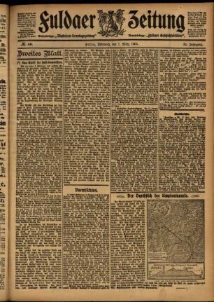 Zweite Ausgabe vom Mittwoch, den 01. März 1905.