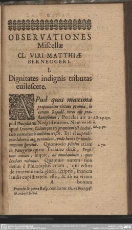 I. Dignitates indignis tributas evilescere