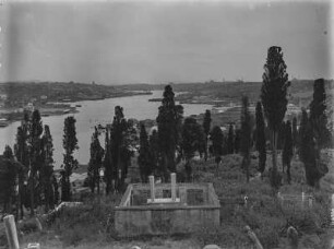 Istanbul : Blick über die Landschaft von Eyüp nach Istanbul.