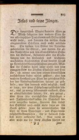 Jesus und seine Jünger